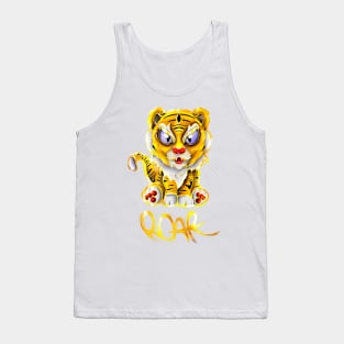 Golden tiger Tank Top